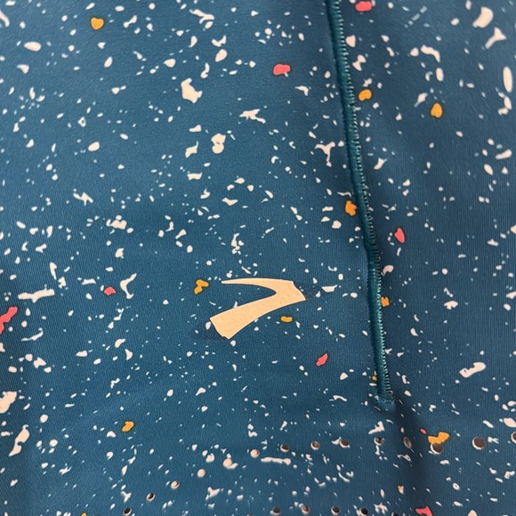 Brooks Method 8" Short Tights - Women's Blue Athletic Shorts Size XL - Picture 5 of 9